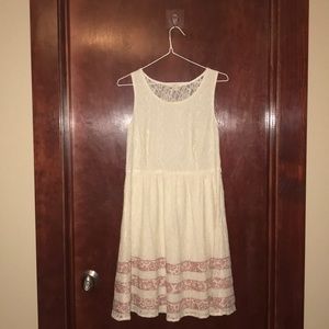Cream and Rose lace dress by Mystree in a Size S
